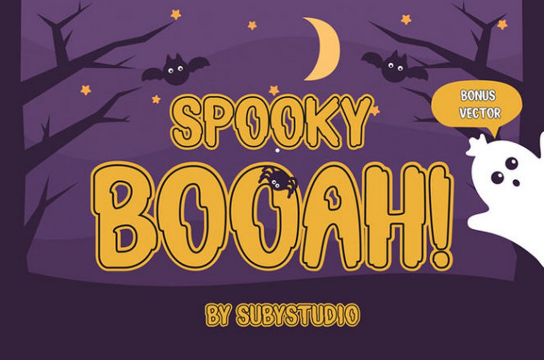 Spooky Booah - Free Kids Halloween Font