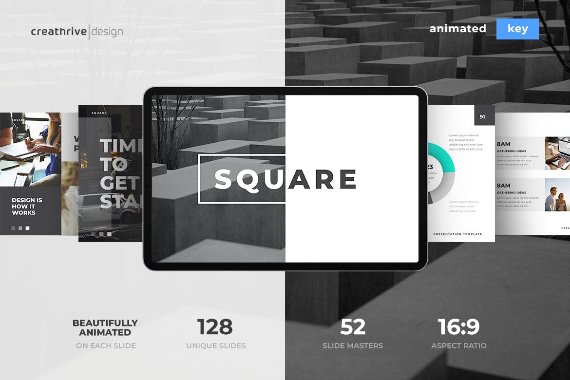 Square Animated Keynote Template