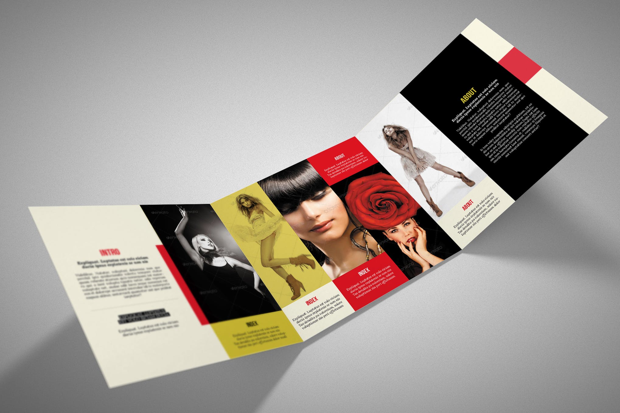 Square Trifold Brochure Template