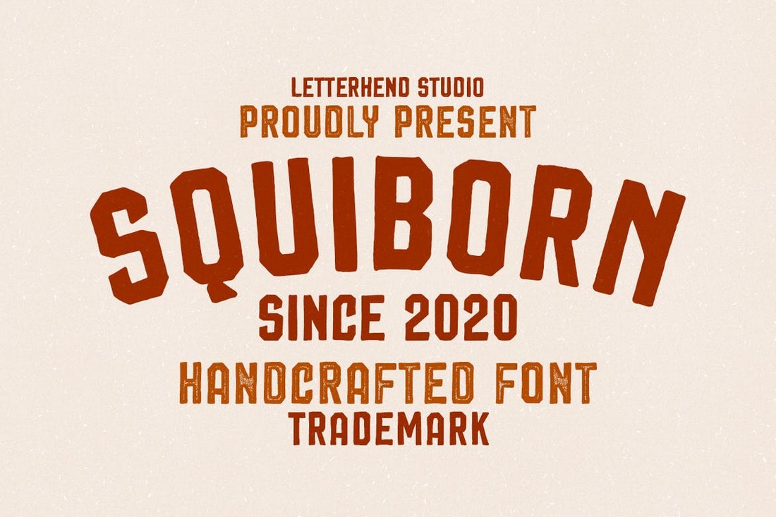 Squiborn - Baseball Logo Font