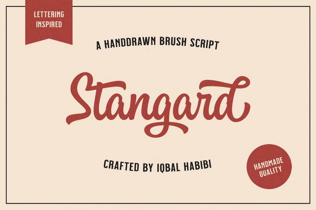 Stangard - Handwritten Brush Script Font