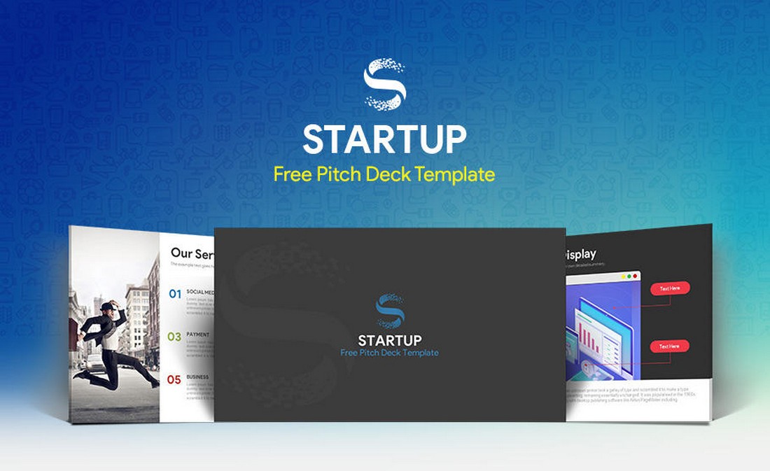 Startup Free Pitch Deck PowerPoint Template