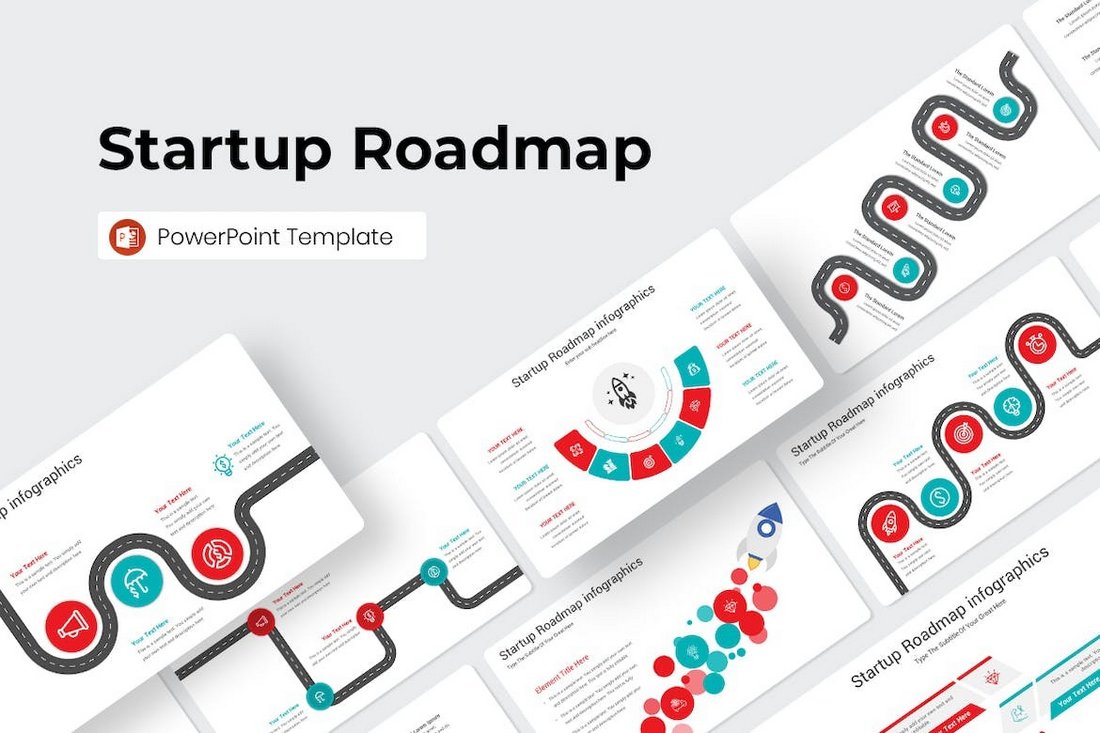 Startup Roadmap PowerPoint Template