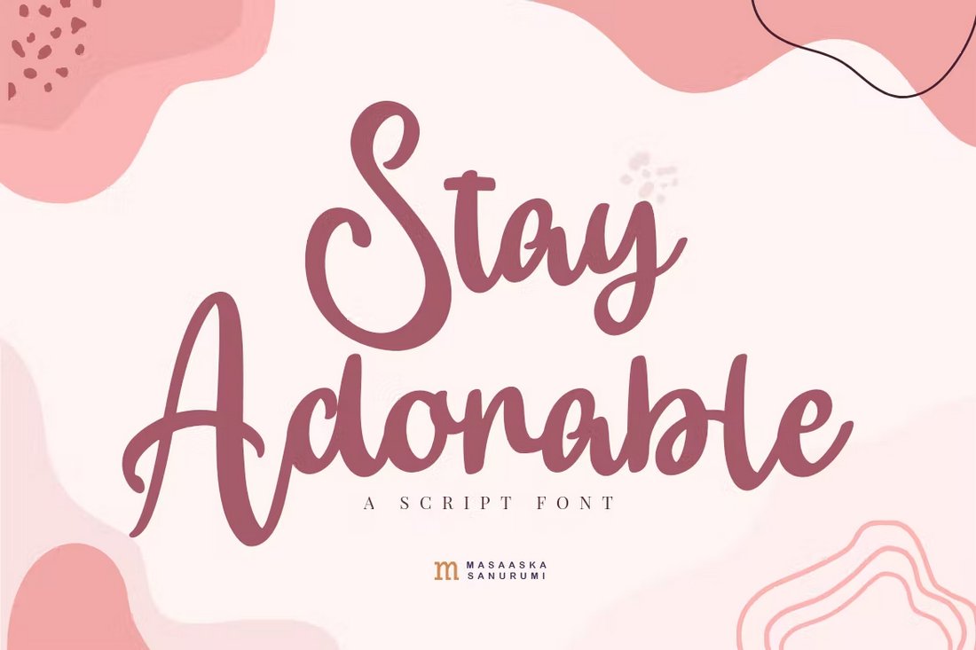 Stay Adorable - Casual Wedding Script Font