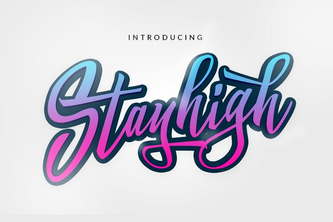 Stay High - Script Logotype Font