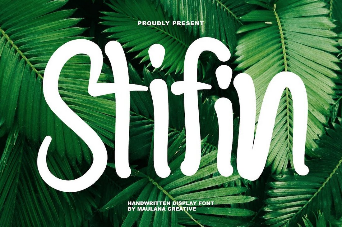 Stifin - Handwritten Font for Banners