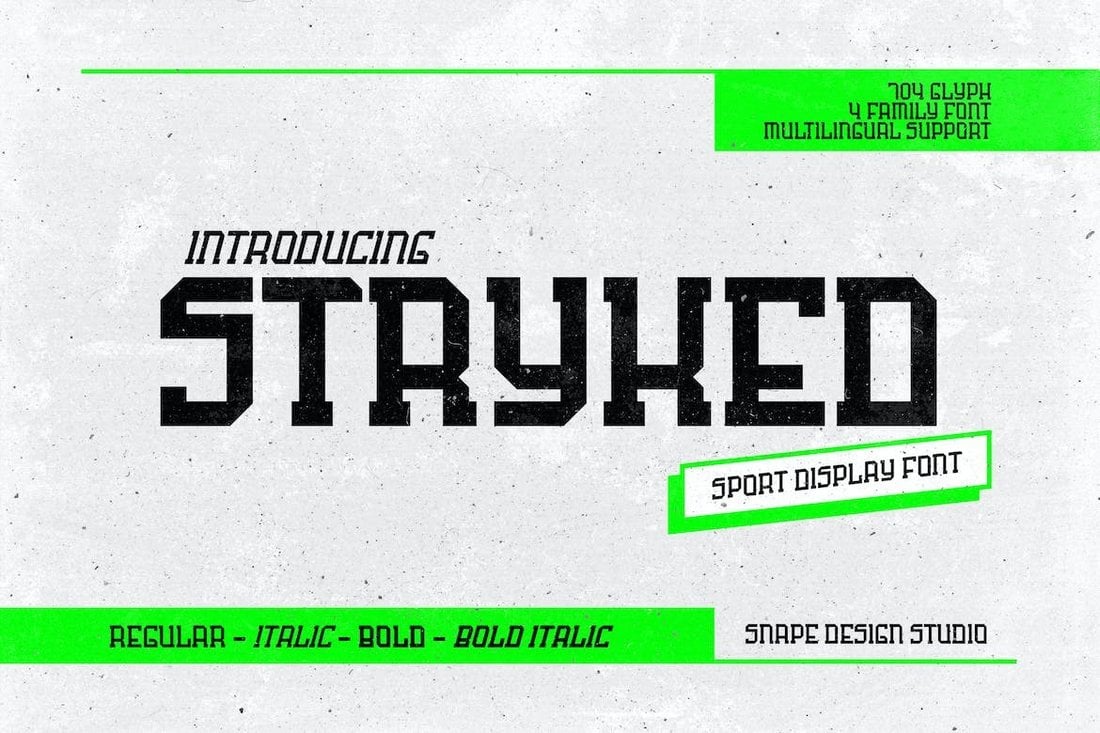 Stryked - Sport & Baseball Font