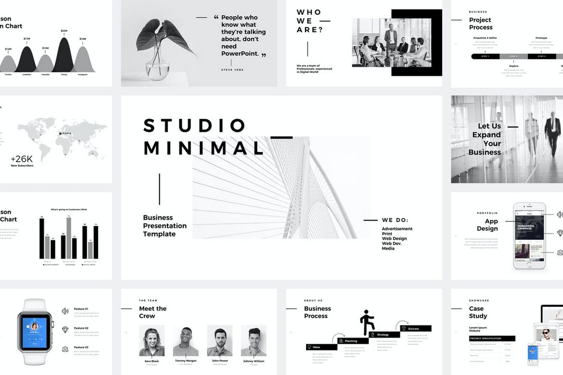 Studio Minimal - PowerPoint Presentation Template