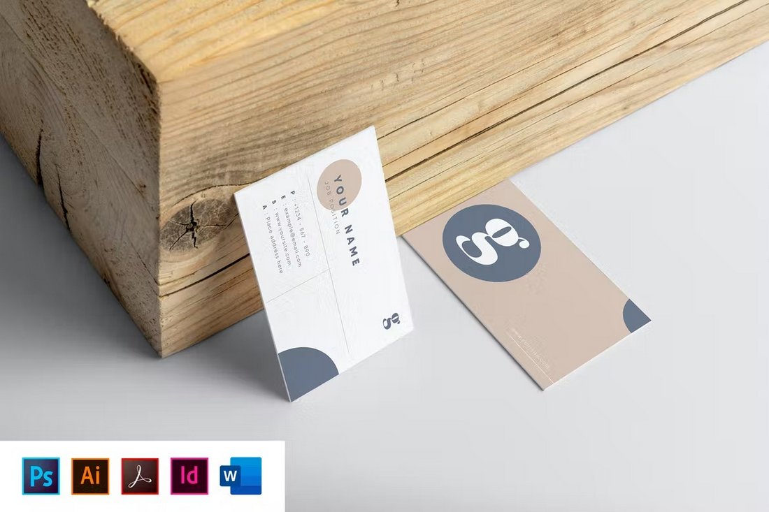 Stylish Business Card MS Word Template