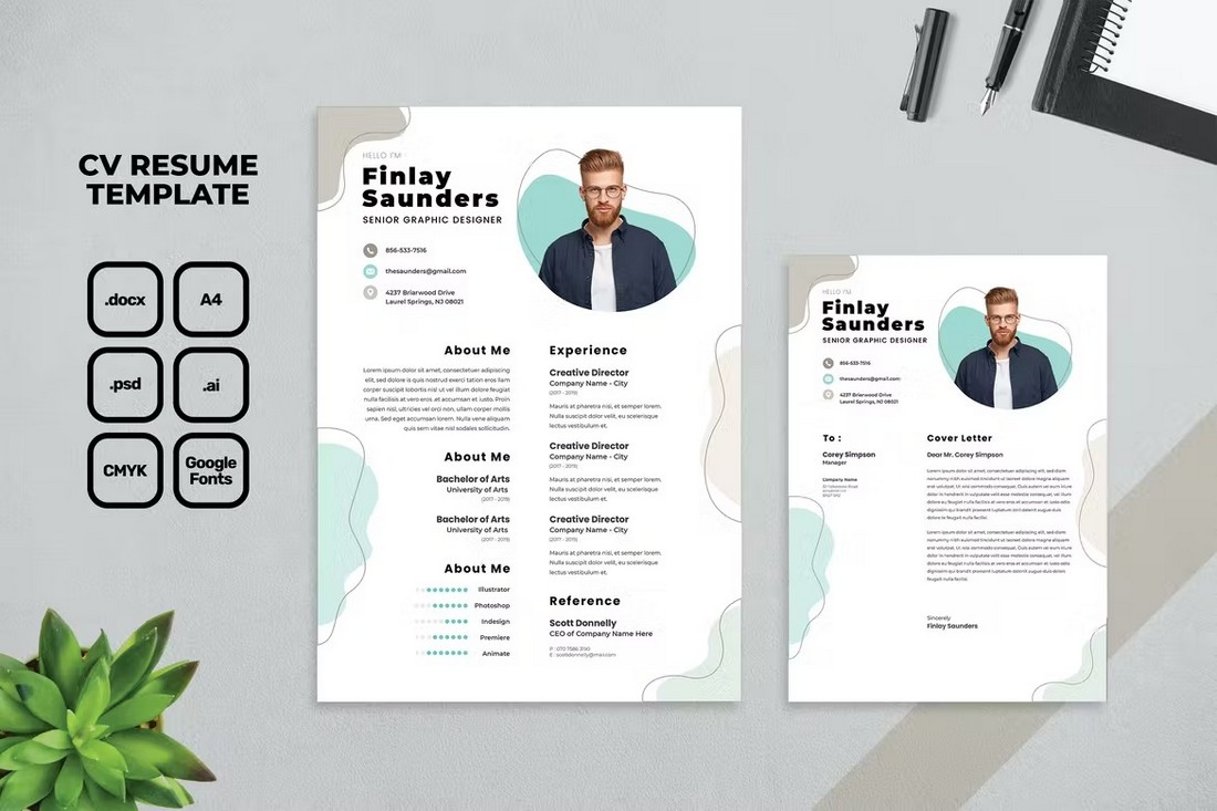 Stylish Graphic Designer Resume Template