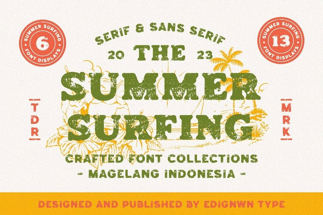 Summer Surfing - Creative Rustic Font