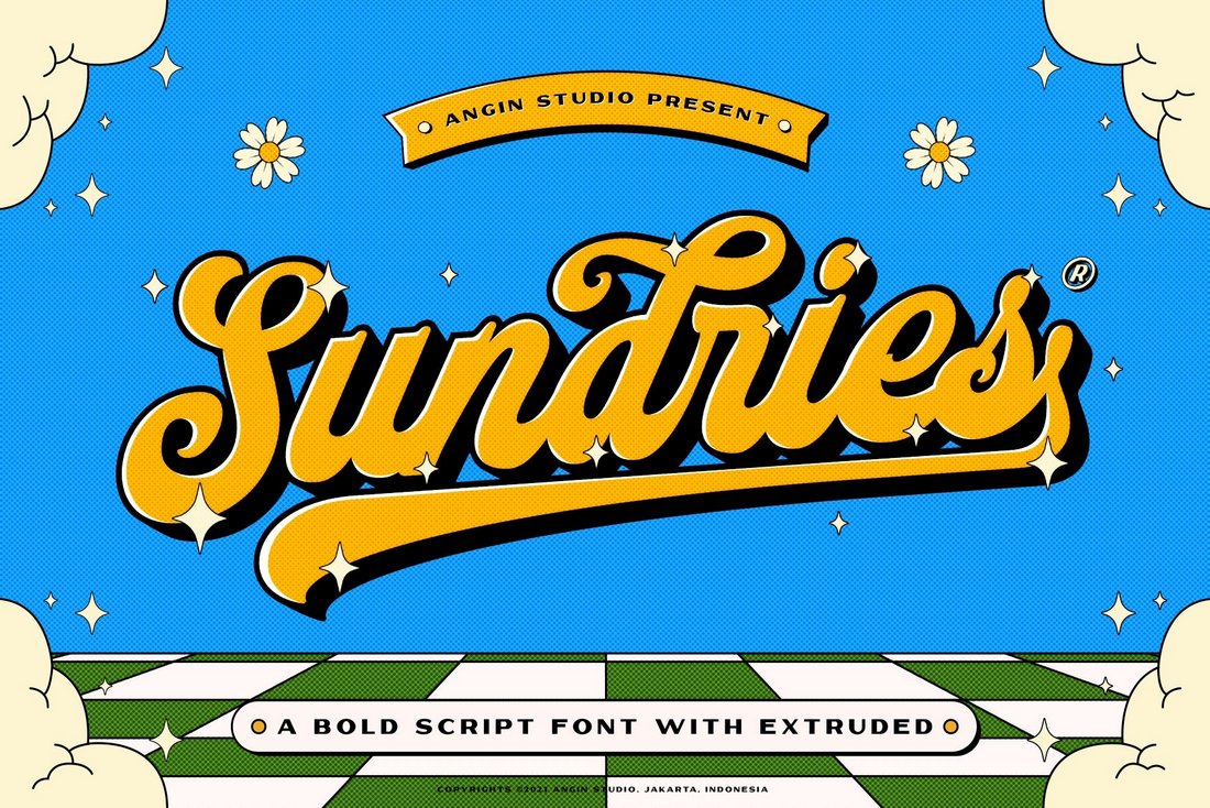 Sundries - Free Bold Script Comic Font