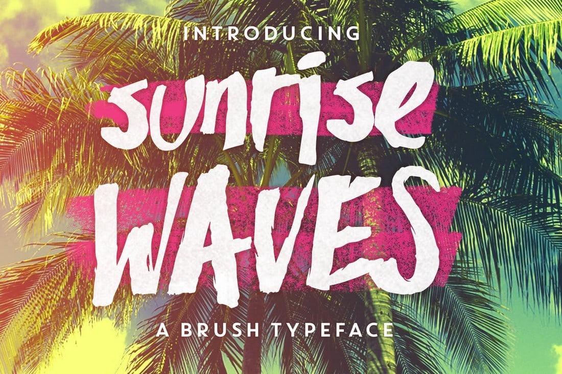 Sunrise Waves - Trendy Flyer Font