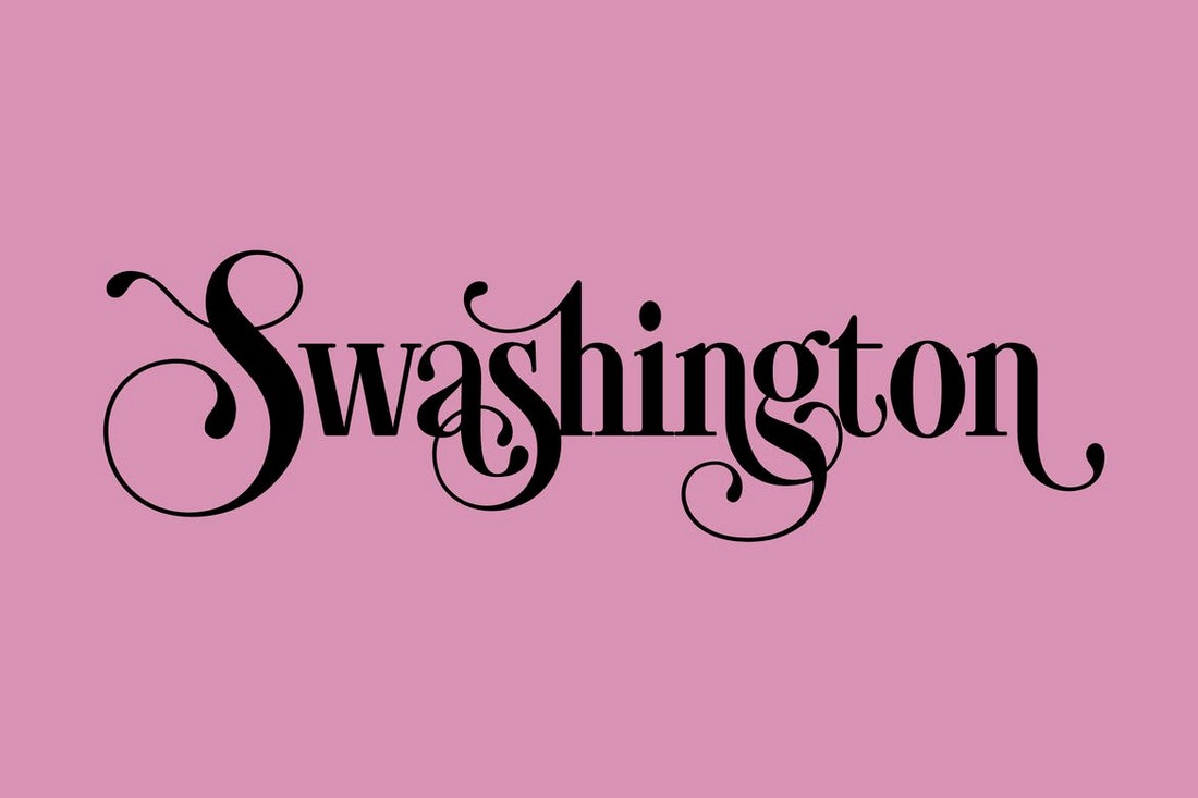 Swashington - Font Art Nouveau