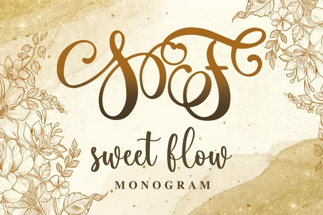 Sweet Flow - Monogram Font