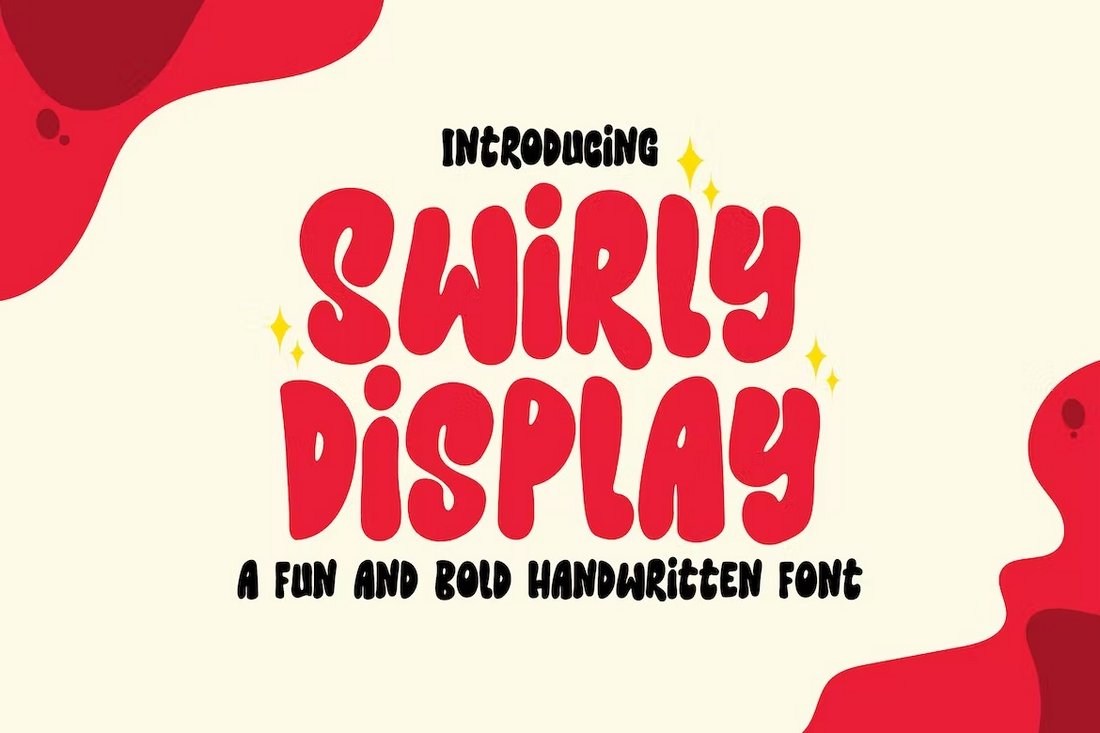 Swirly - Bold Handwritten Display Font