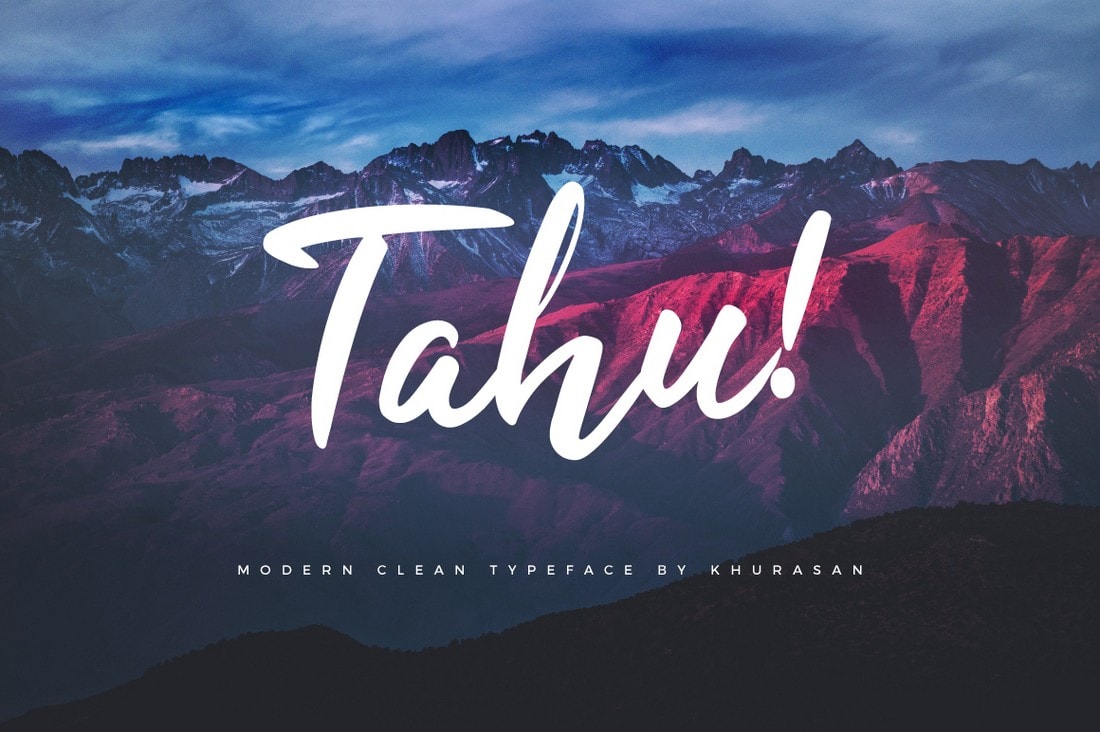 Tahu - Free Script Handwriting Font