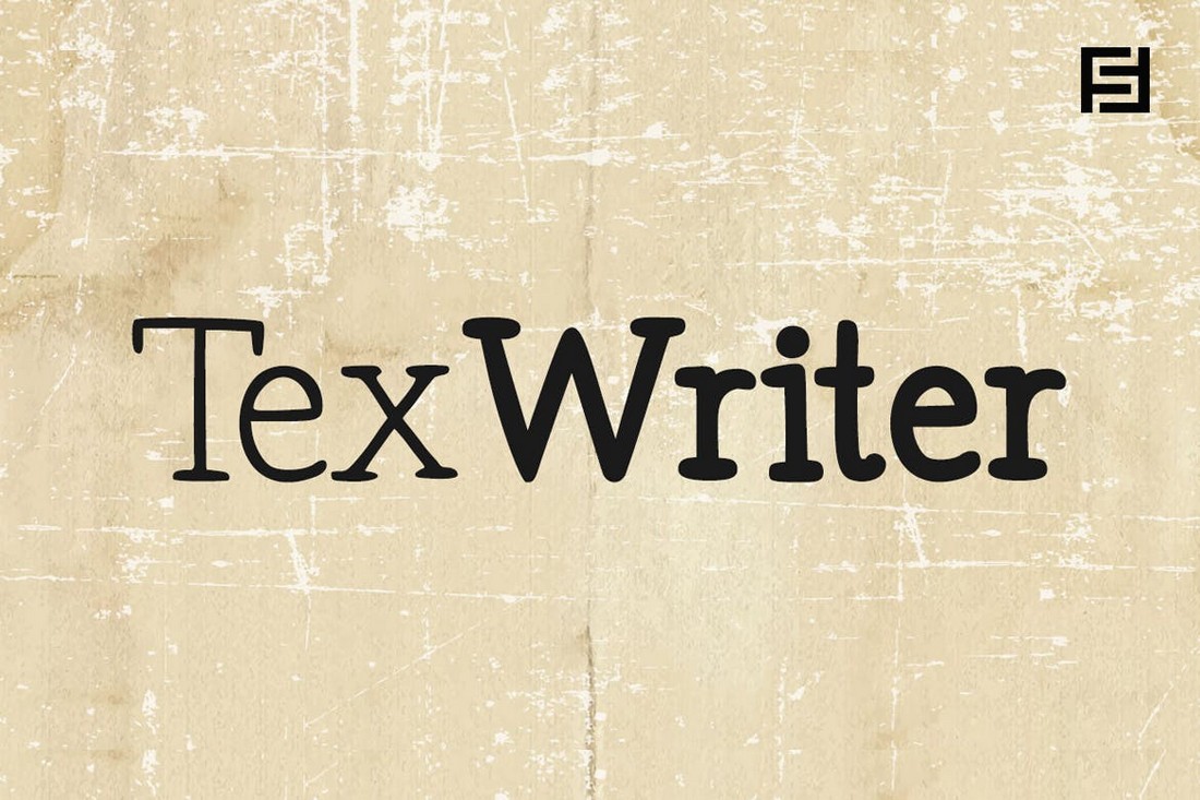 Tex Writer - Business Card Font for Writers