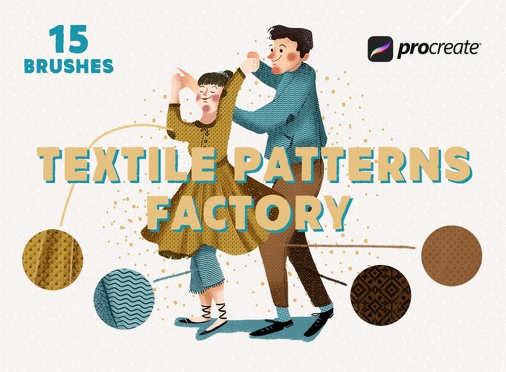 Textile Factory - Free Procreate Brushes