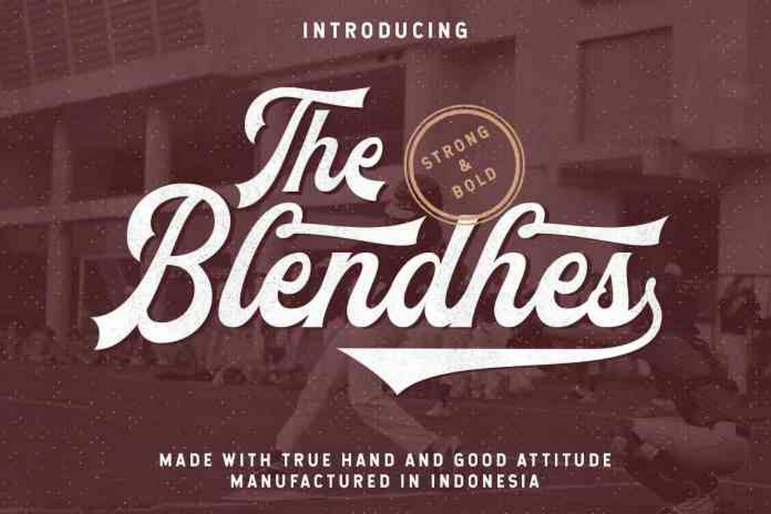 The Blendhes - Free Baseball Font