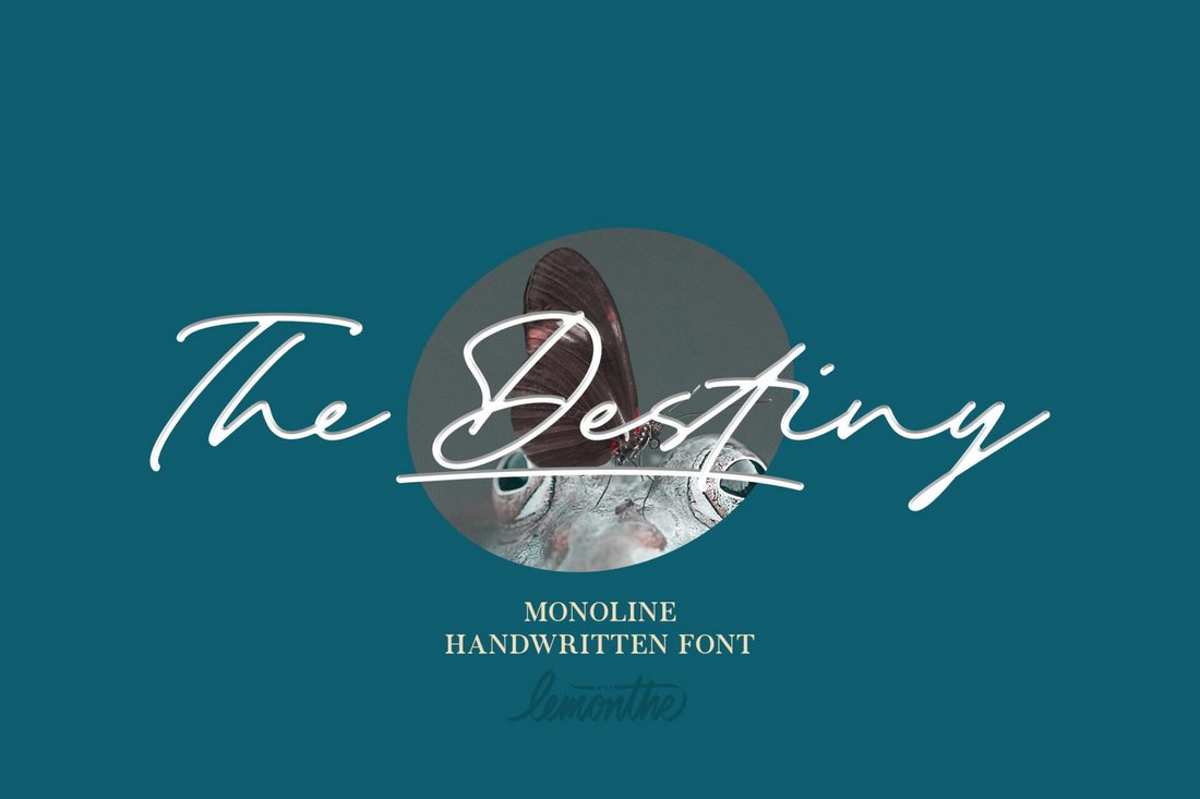 The Destiny - Free Monoline Font