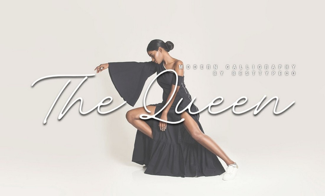 The Queen - Free Calligraphy Handwritten Font