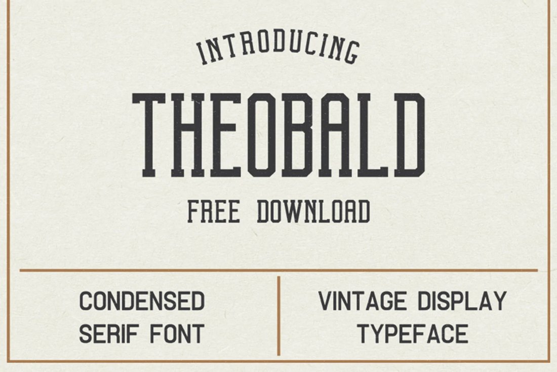 Theobald Clean - Free Condensed Font