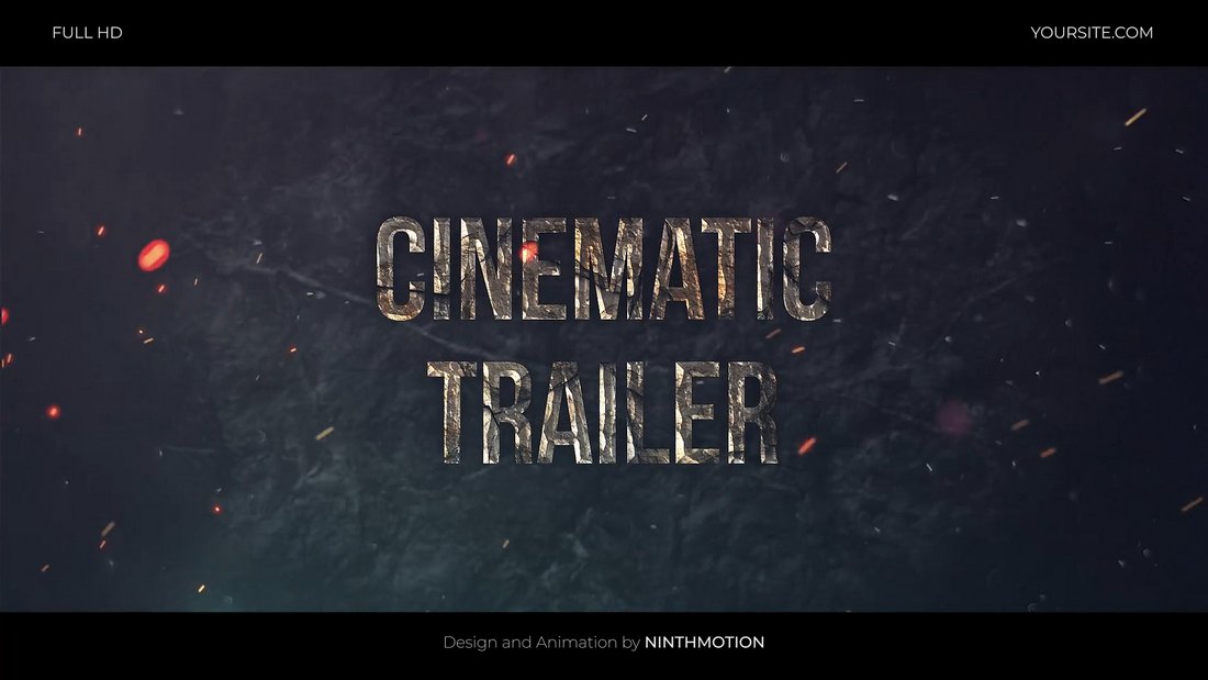 Thriller And Action Stone Trailer for After Effects