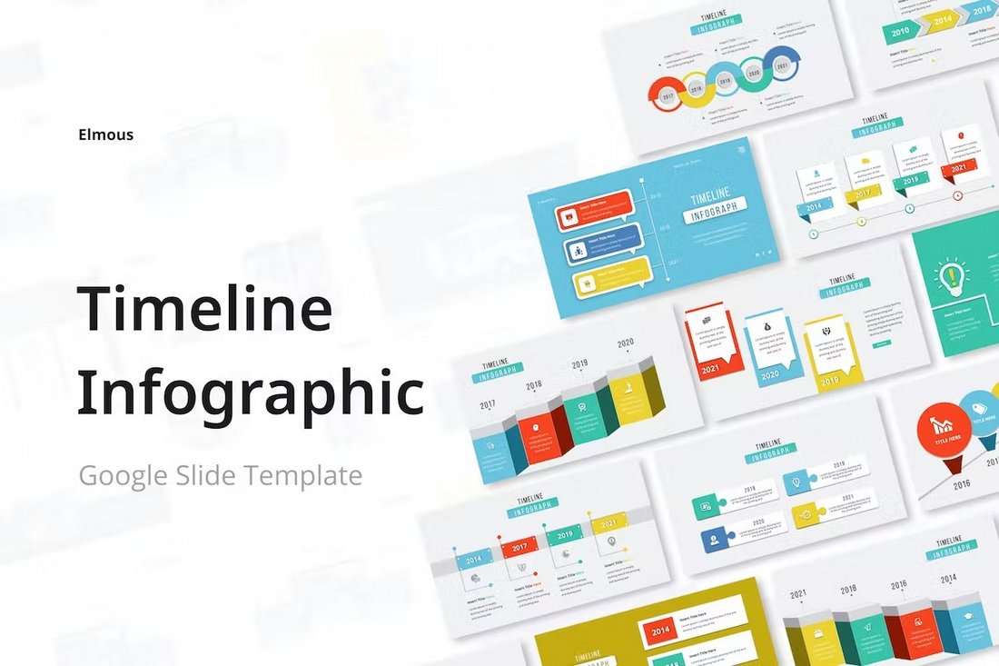 Timeline Infographic Google Slides Template