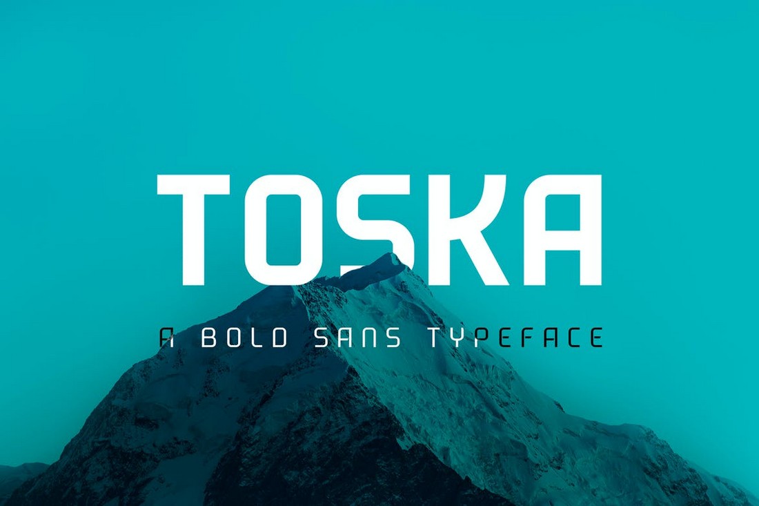 Toska - Font Geometris Tebal