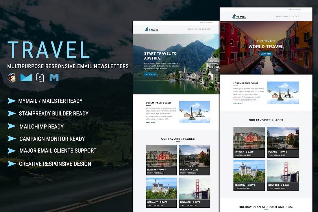 Travel - Multipurpose Email Newsletter Template