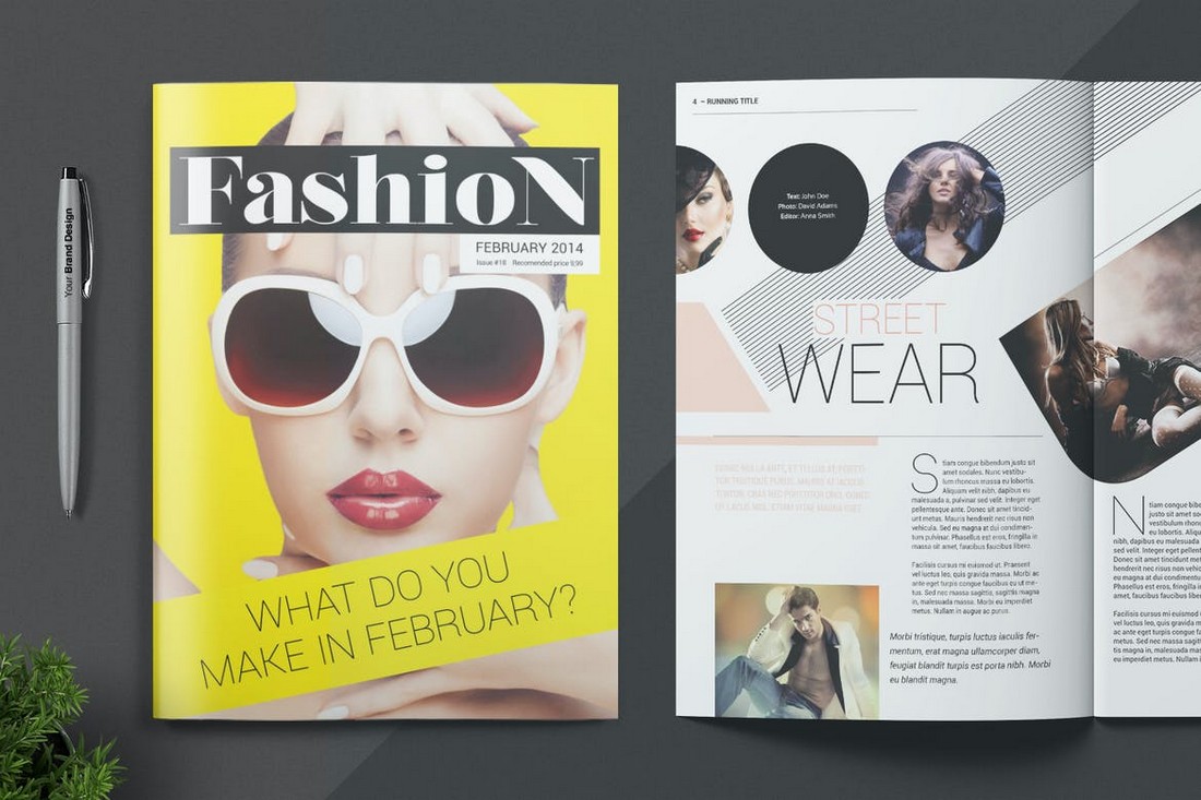 Trendy Magazine InDesign Template