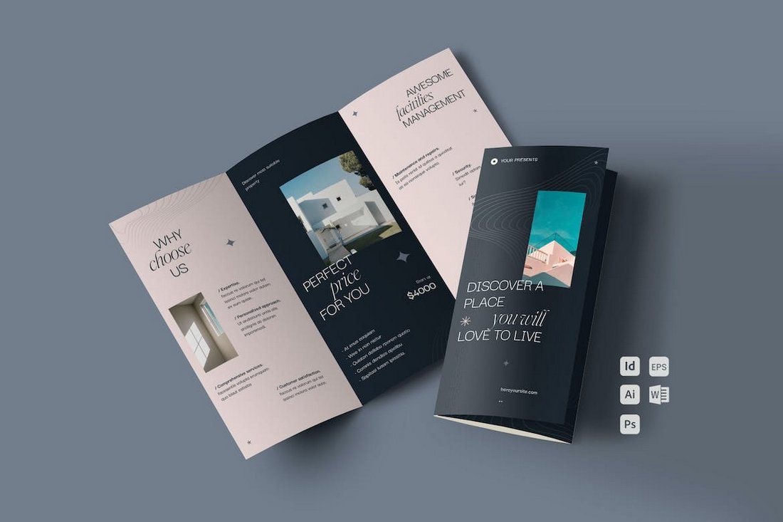 Tropo - Minimalist Trifold Brochure Template