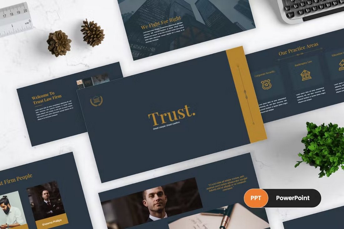 Trust - Law Firm PowerPoint Template