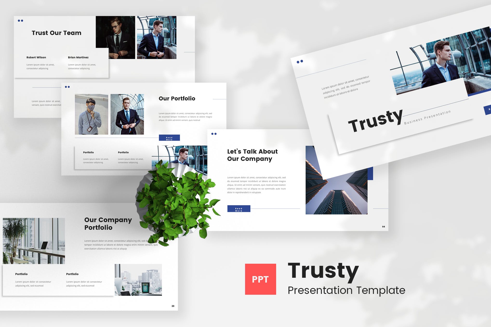 Trusty - Business Portfolio Powerpoint Template