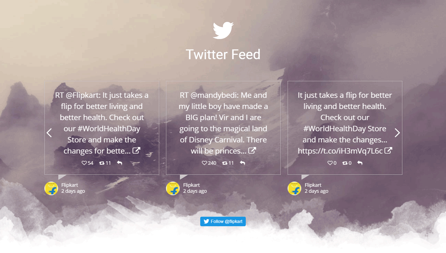 Twitter Feed Grid Plugin