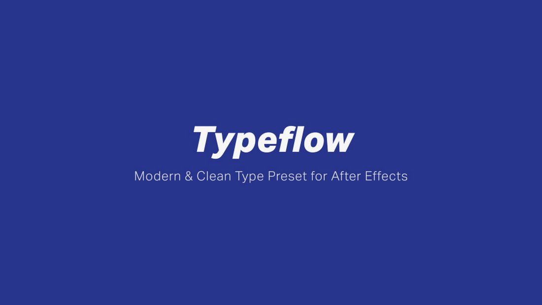 Typeflow - Free Text Effects for After Effects