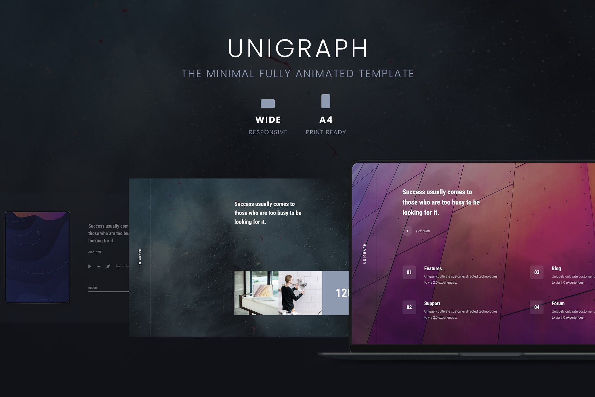 UNIGRAPH - Animated & Creative Keynote Template