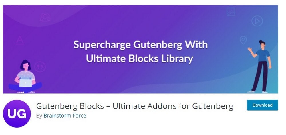 Addons Ultimate untuk Gutenberg