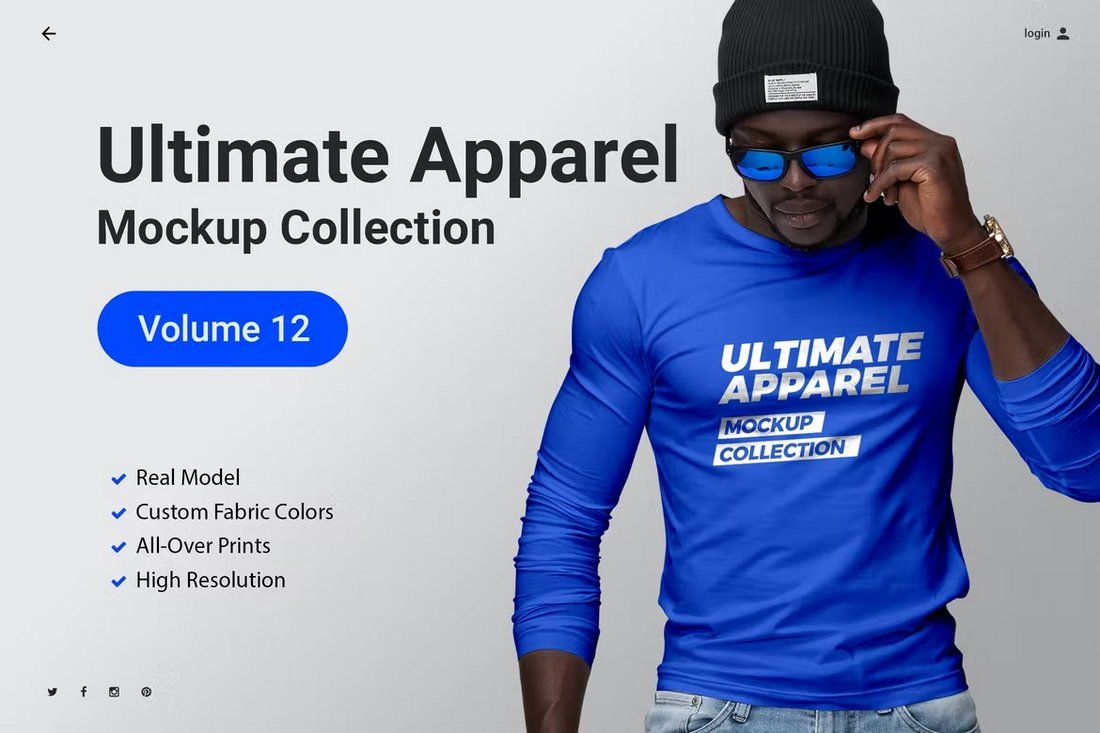 Ultimate Apparel Mockups with Male Model