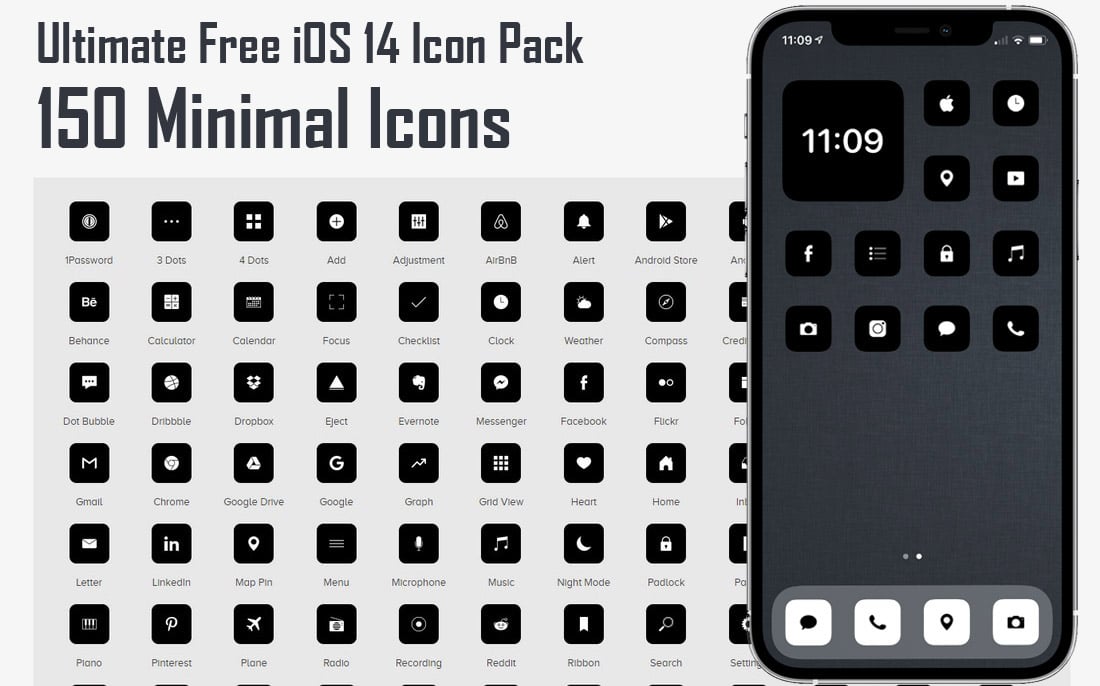 Ultimate-Free-iOS-14-Icon-Pack-150-Minimal-Icons
