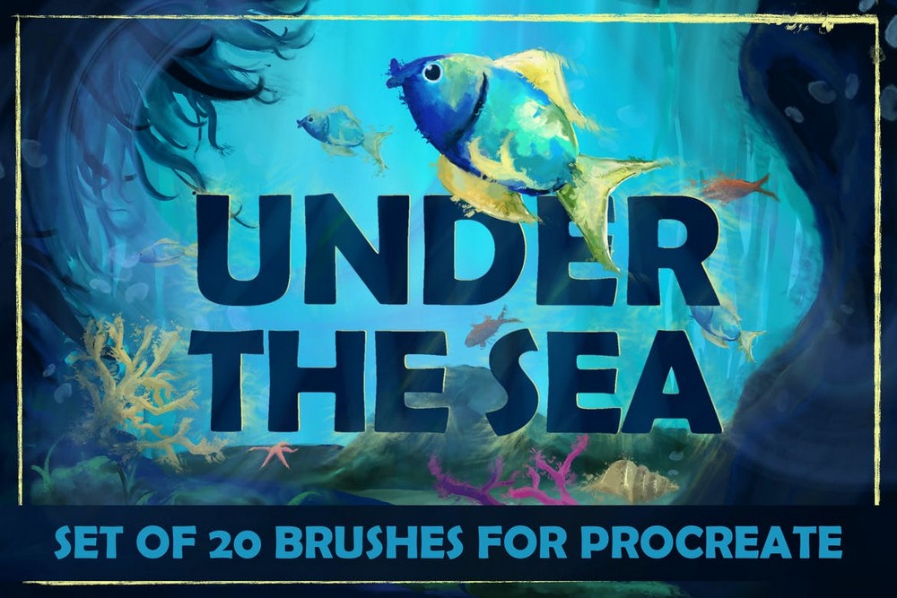 Under The Sea - 20 Procreate Brushes