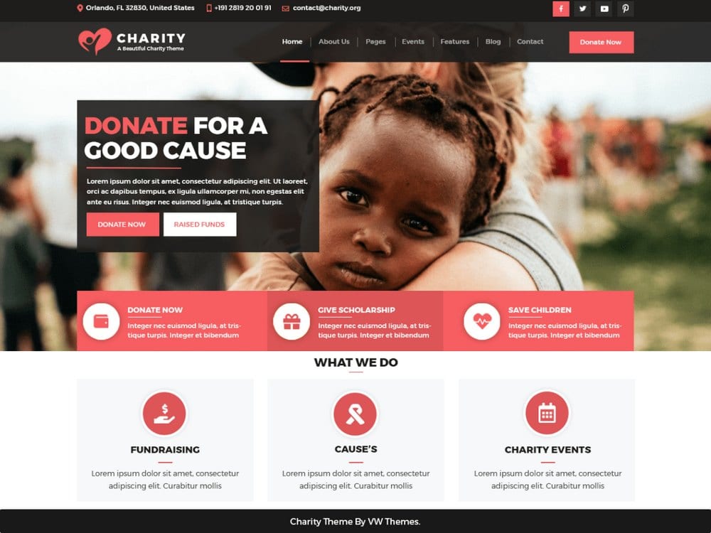 VW Charity NGO-free-church-wordpress-theme