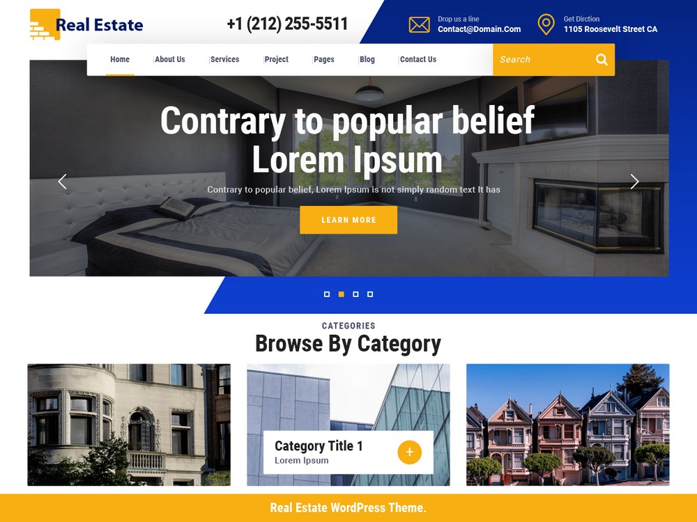 VW Real Estate - Free WordPress Theme