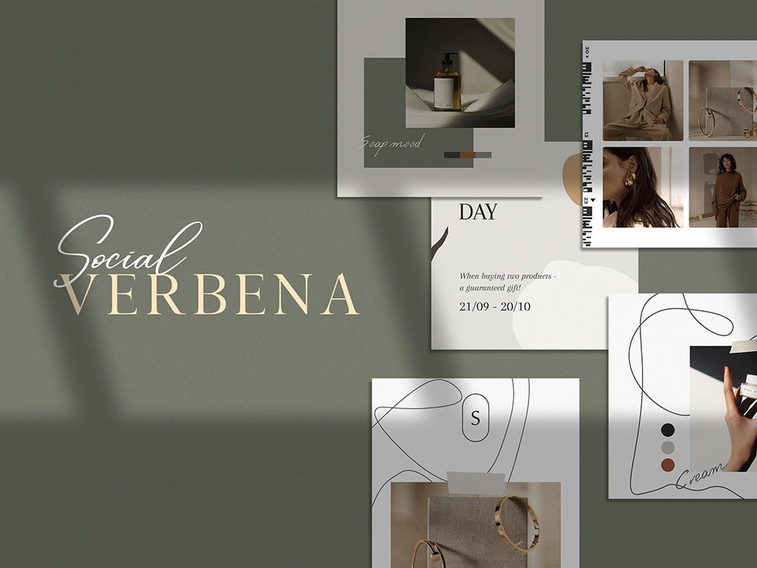 Verbena - Free Instagram Post Templates