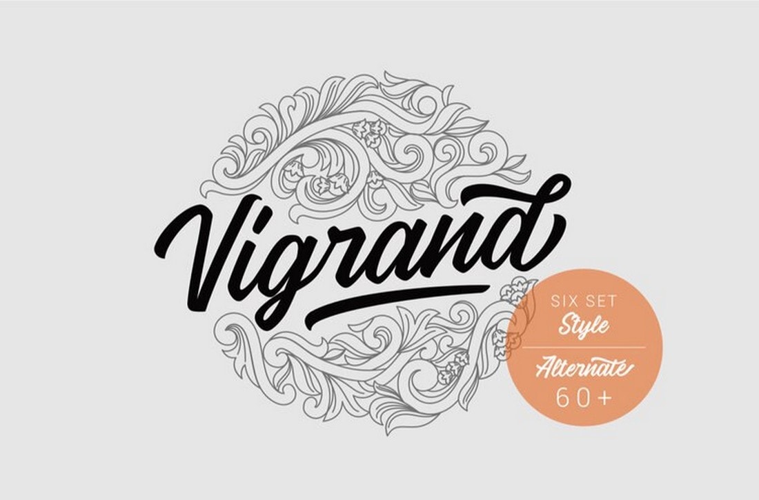 Vigrand - Free Vintage Script Font