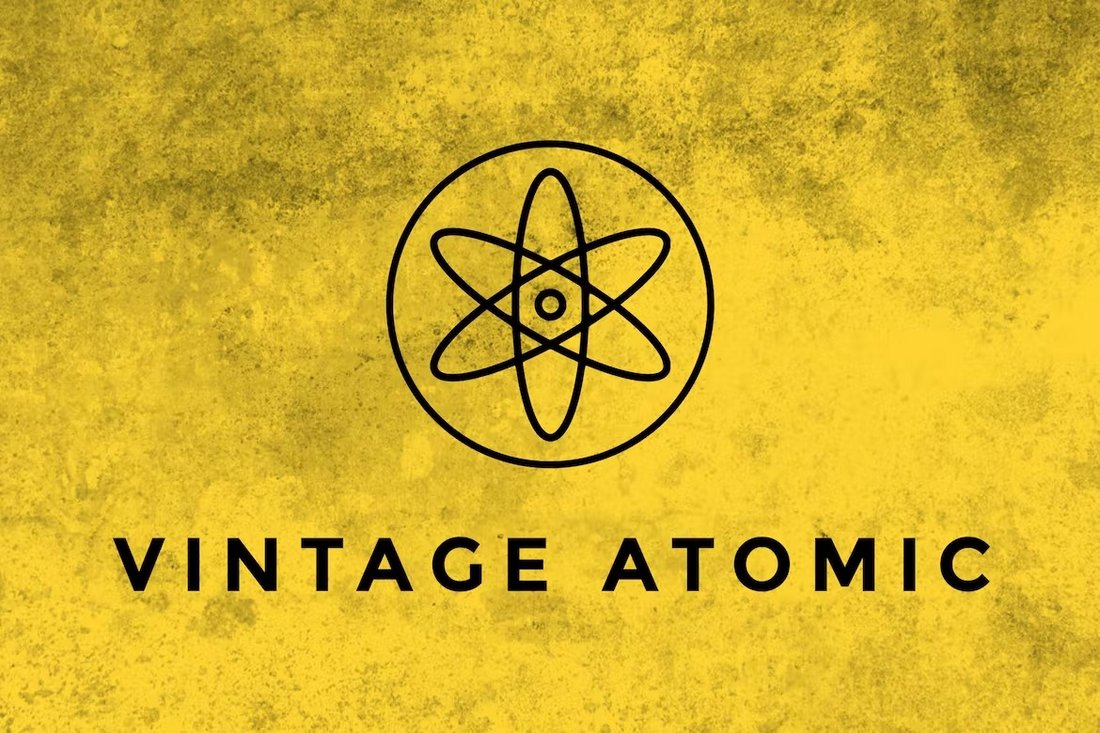 Vintage Atomic Photoshop Texture Brushes