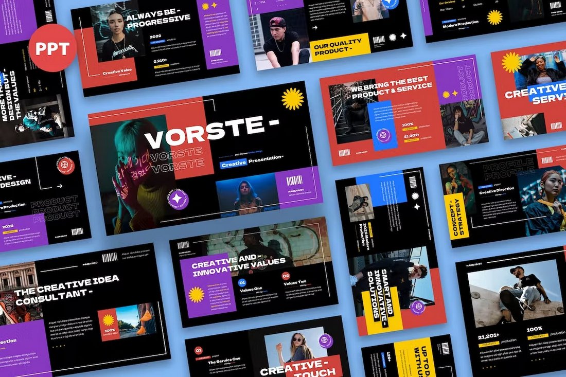 Vorste - Creative & Modern Powerpoint Template