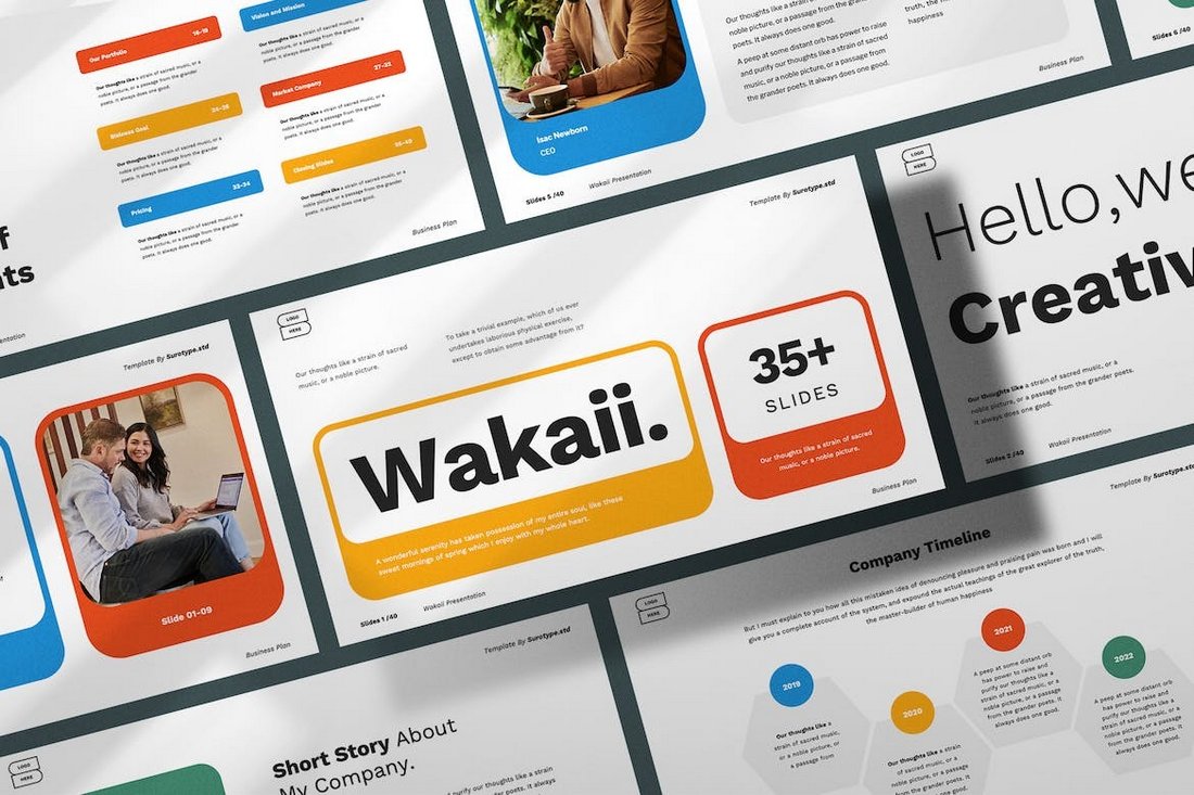 Wakaii - Marketing Presentation Template