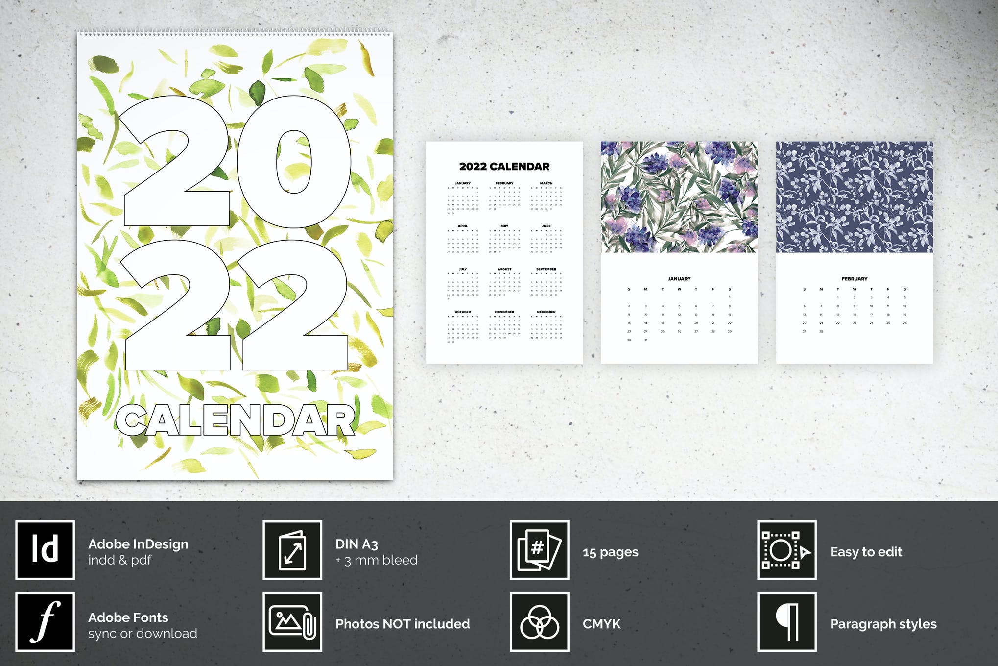 Wall Calendar InDesign